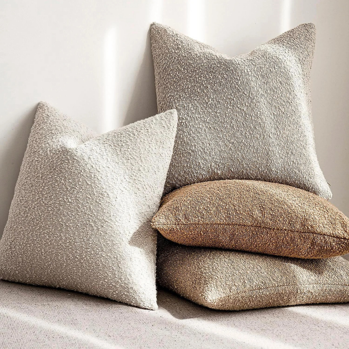 Bouclé Cushion Cover Soft Texture For Home