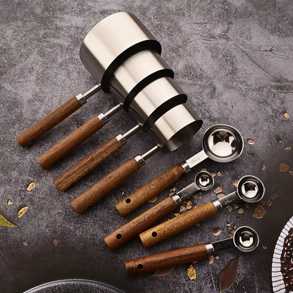 Measuring Cups & Spoons Stainless Handles