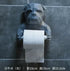 Cute Cat and Dog Tissue Holder Toilet-Free Punch Bathroom Wall-Mounted Creative Toilet Roll Holder