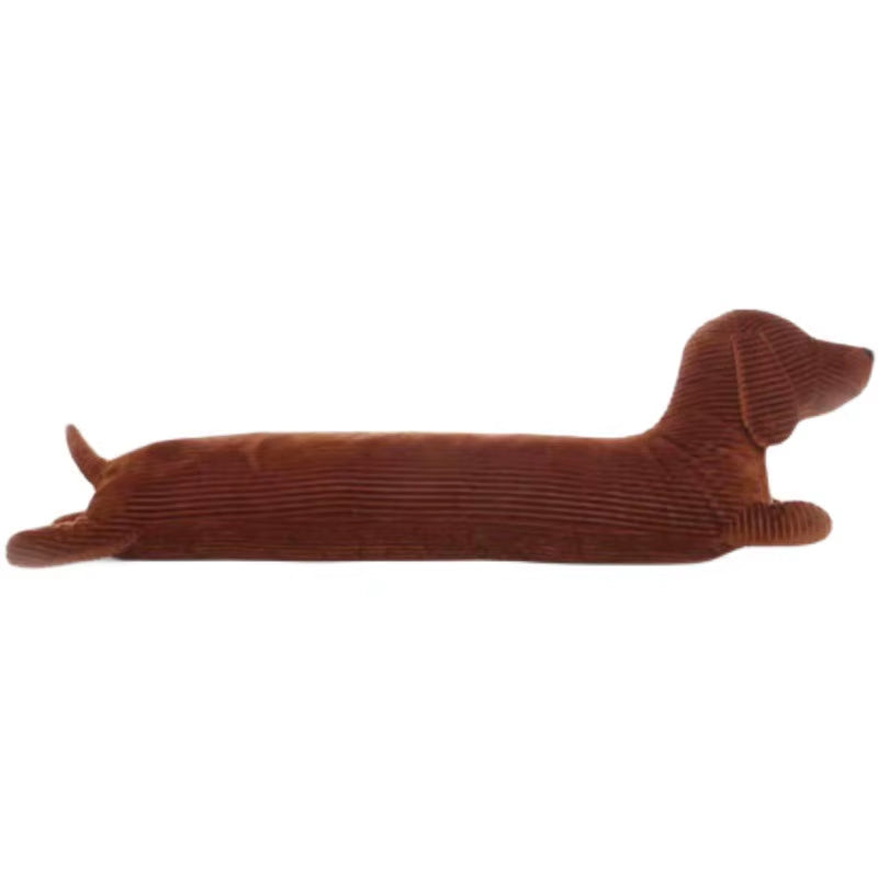 JOYLOVE 55~120Cm Dachshund Dog Cushion Lovers Brown Cute British Short-Legged Dachshund Dog Pillow Cushion Sofa Gift Plush Doll