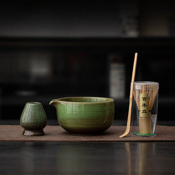 Japanese Matcha Set – Handmade Ceramic – 4-Piece Set