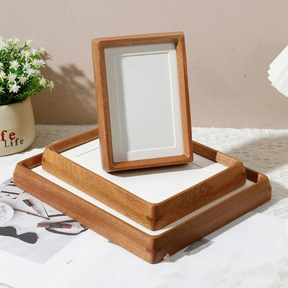 rounded corner wooden photo frame