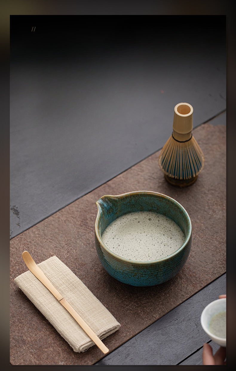 Japanese Matcha Set – Handmade Ceramic – 4-Piece Set