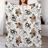 Cute French Bulldog Animal Design Flannel Throw Blanket, 280GSM Ultra Soft Cuddly Everyday Luxury Blanket, Warm All-Season for Sofa & Bed, Cozy Home Decor Accent, Ideal Gift for Dog Lovers, Animal Design Blankets, Cuddly Blankets