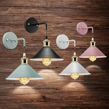 Metal Wall Sconce – Industrial – E26 – Oil-Rubbed Indoor Light