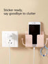 Wall-Mounted Remote Control Storage Box with Hook Storage Rack Bedside Mobile Phone Charging Stand 1 Piece