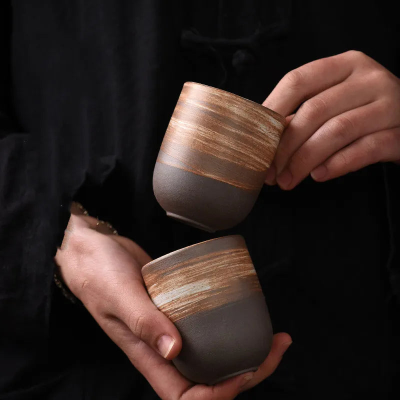Japanese Tea Cup – Handmade Ceramic – Handleless Design