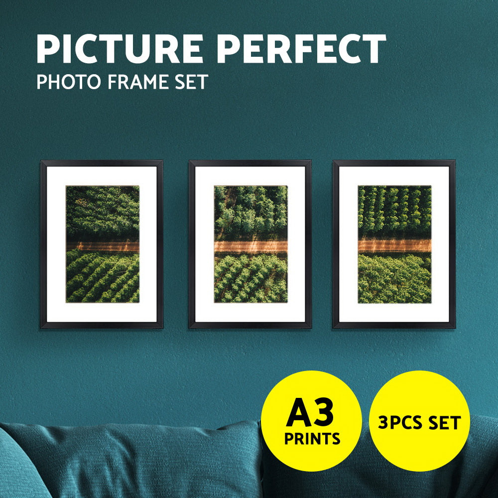 Artiss Photo Frames Set Picture Frame Family Wall Art White Black 3/11/26/30Pc