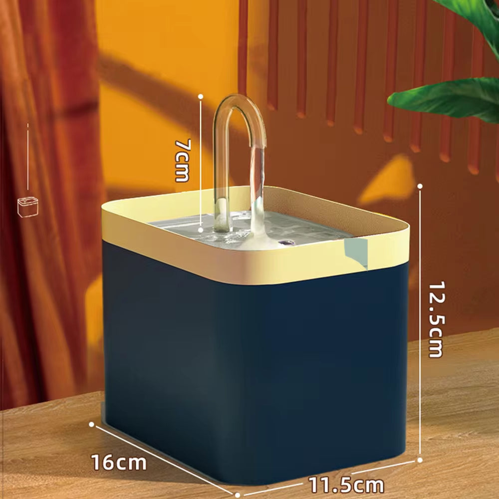 Ultra-Quiet Cat Water Fountain Filter Smart Automatic Pet Dog Water Dispenser&amp;Burnout Prevention Pump1.5L Recirculate Filtrin