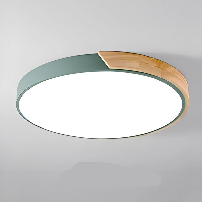 LED Ceiling Light – Wooden Finish – Round Design