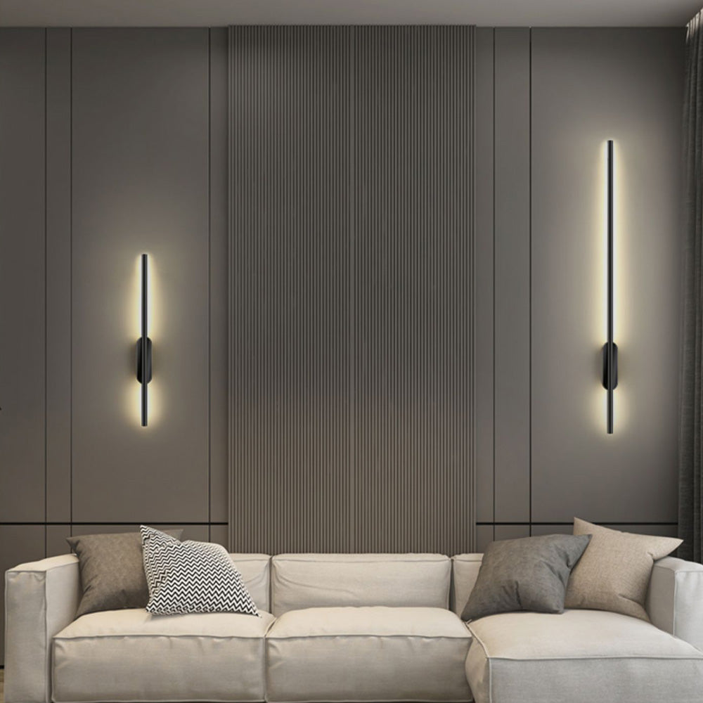 linear warm light LED wall light