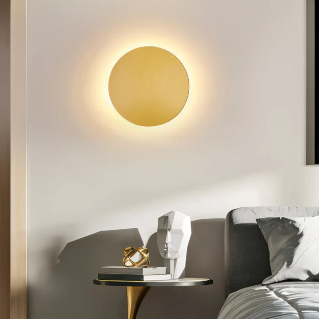 Round LED Wall Light – Warm White – Aluminium