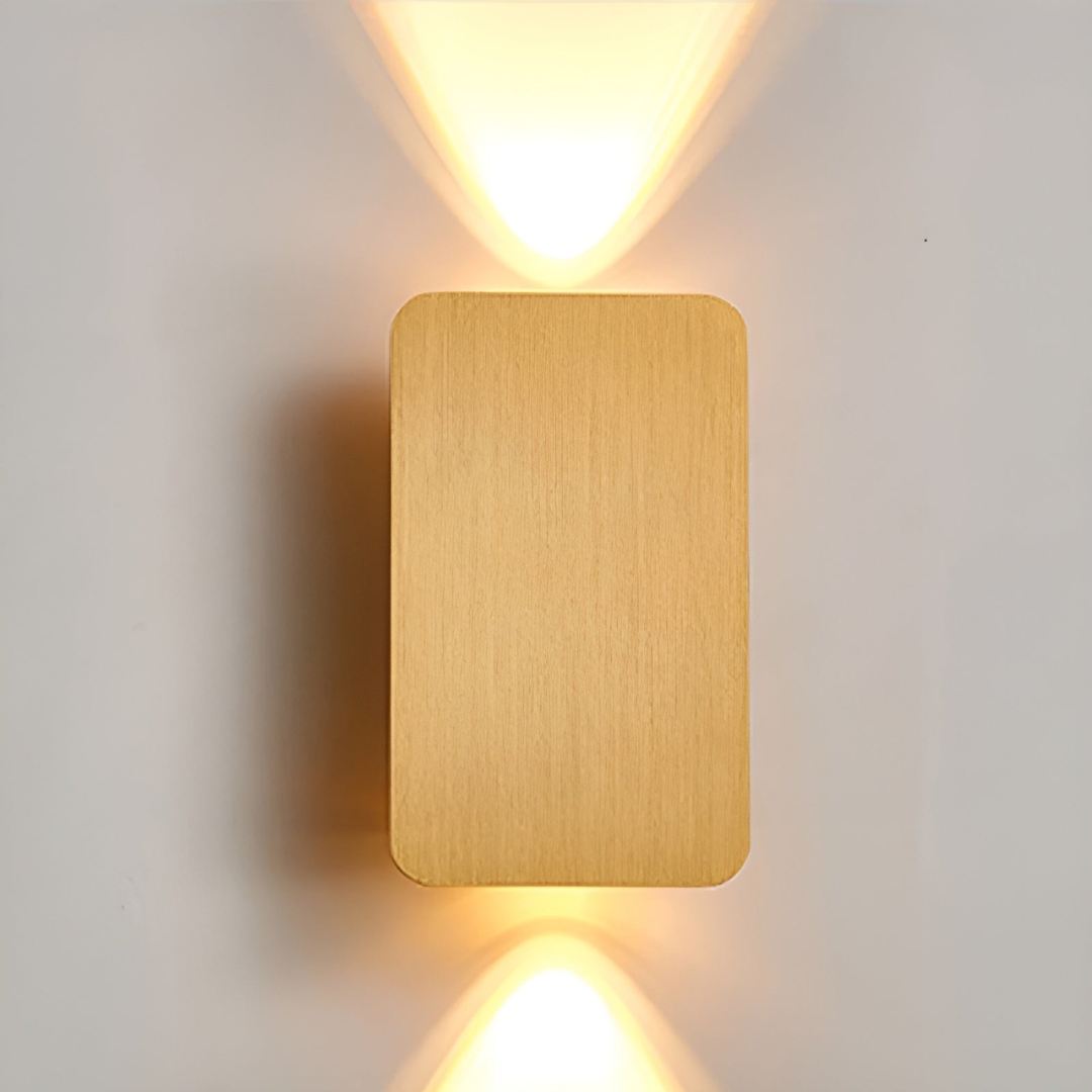 Up Down LED Wall Light Brushed Aluminium Warm Light For Home