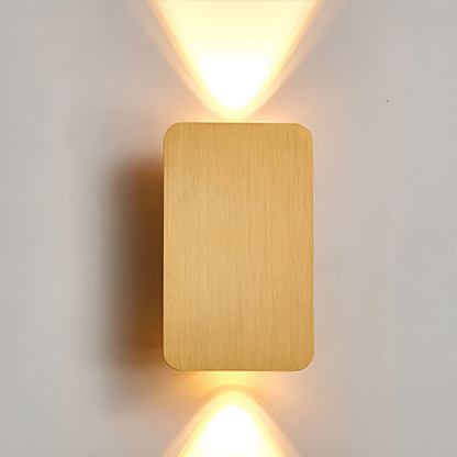 Up Down LED Wall Light Brushed Aluminium Warm Light For Home