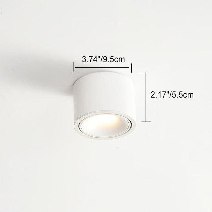 Adjustable LED Ceiling Spotlight – Round – Aluminium