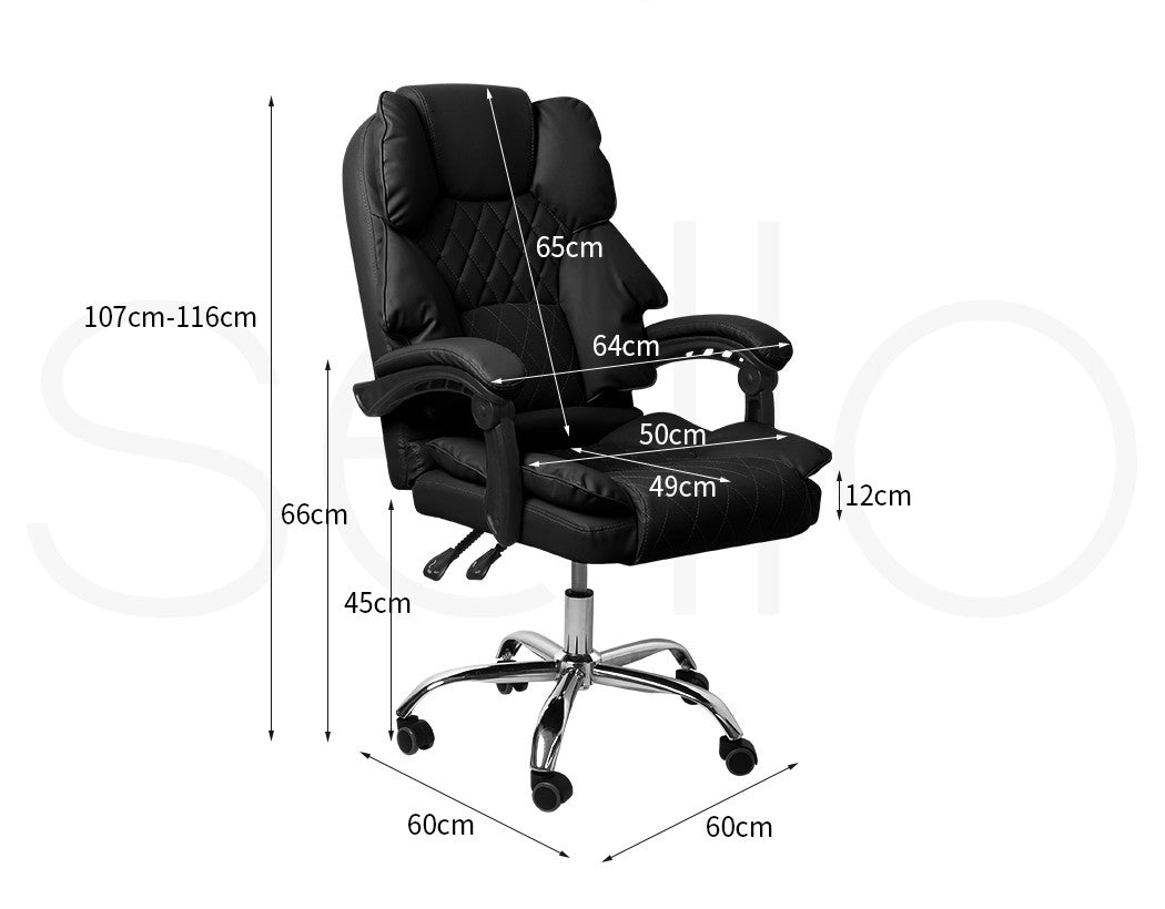 Levede Gaming Chair Office Computer Seat Racing PU Leather Executive Recliner