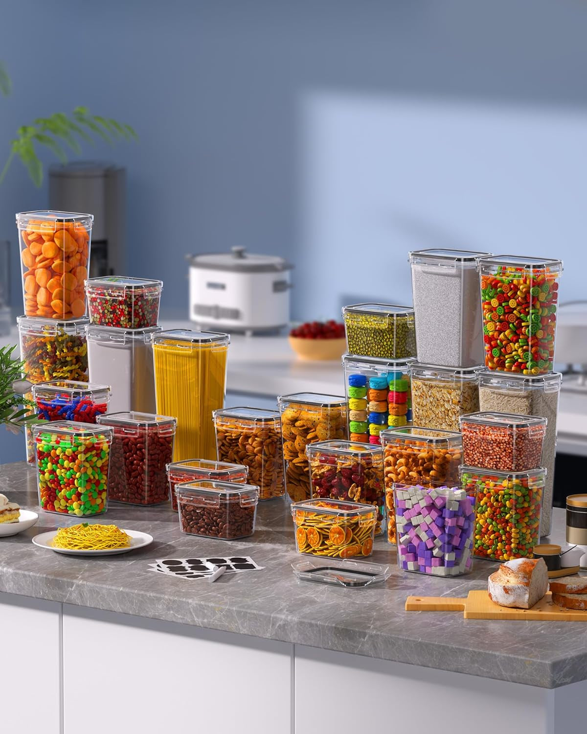12 Pack Airtight Food Storage Containers with Lids