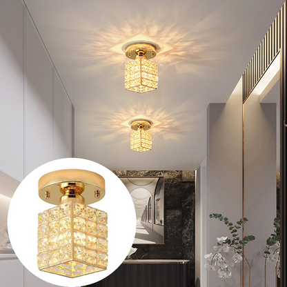 Crystal Ceiling Light Glass Fitting