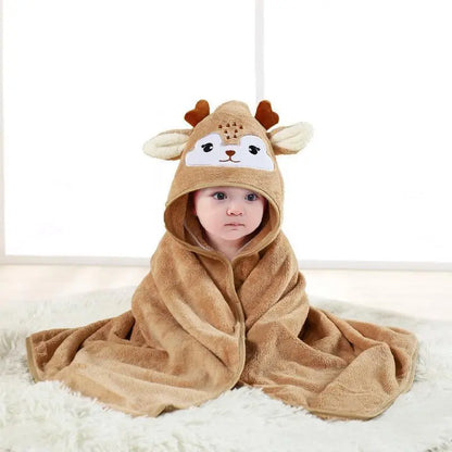 Premium Ultra-Soft, Absorbent Bath Towel — 31.5" X 31.5" (80 X 80 Cm) — Breathable Towel with Adorable Animal Patterns (Doubles as a Bath Towel, Blanket, or Beach Towel) — an Essential Must-Have for All Seasons.