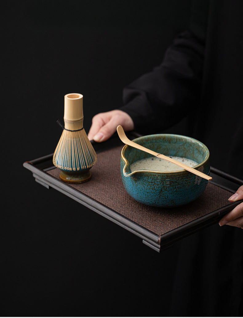 Japanese Matcha Set – Handmade Ceramic – 4-Piece Set