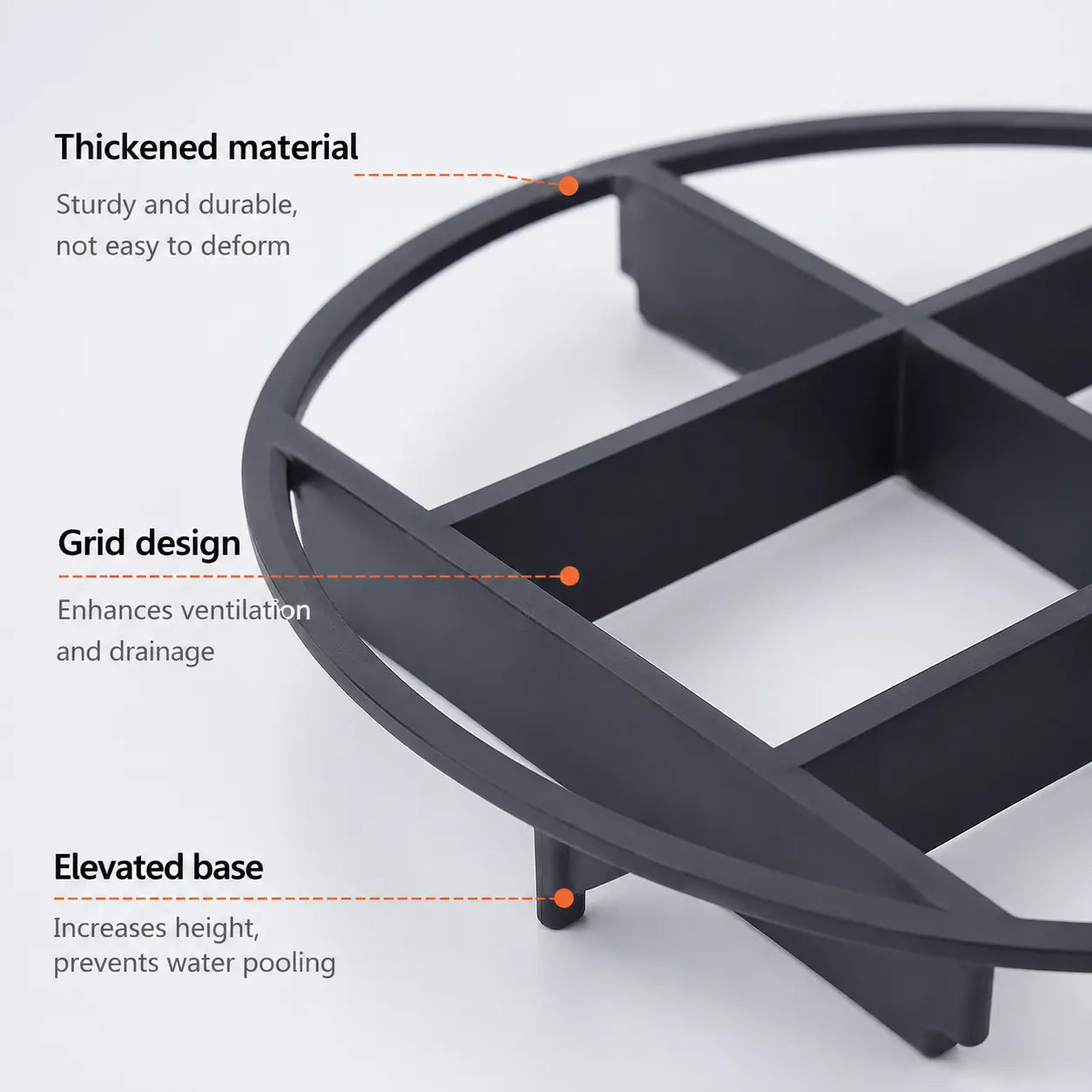 1 Count, Thickened Breathable Plant Pot Riser Stand to Lift Flower Pots and Avoid Standing Water for Home Gardening Potted Plants