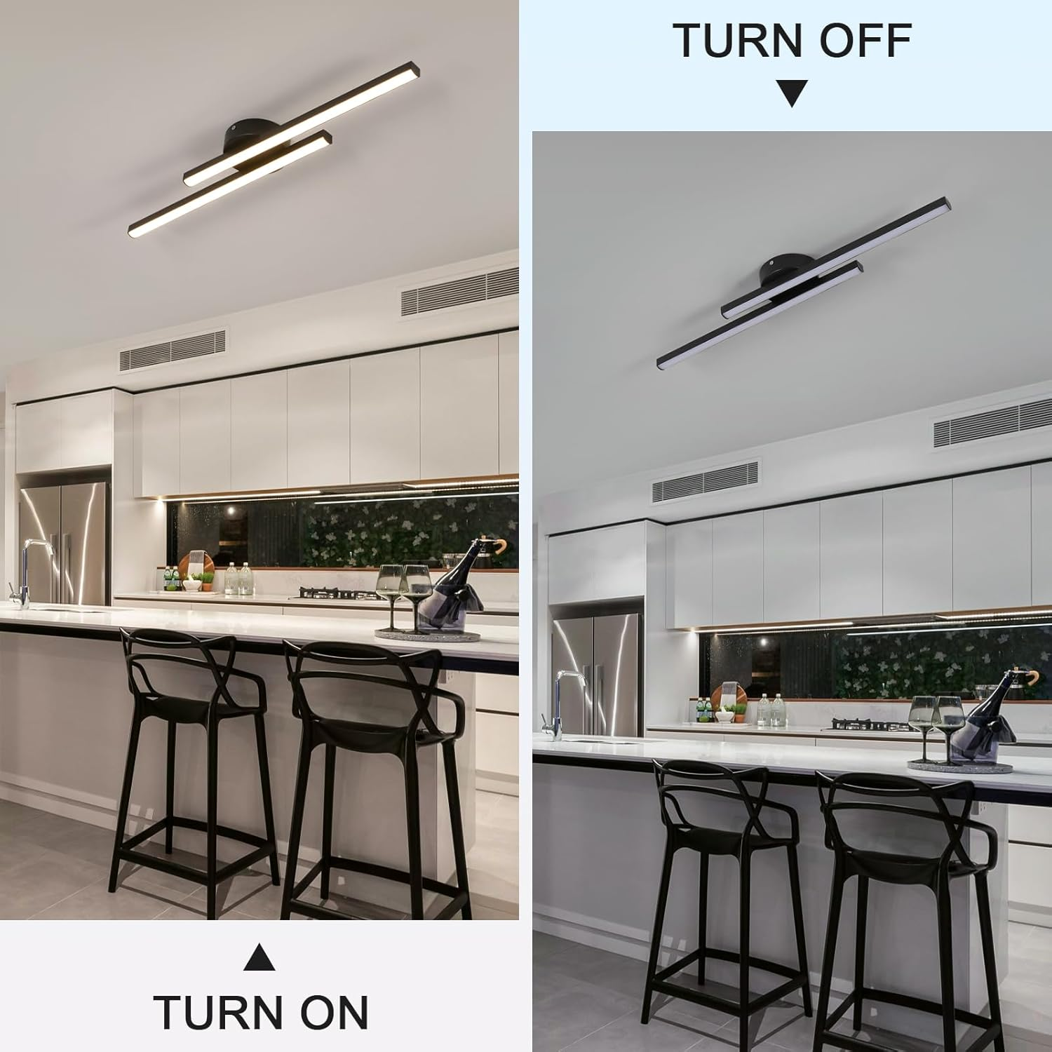 Linear LED Ceiling Light – Slim Design – Indoor Use