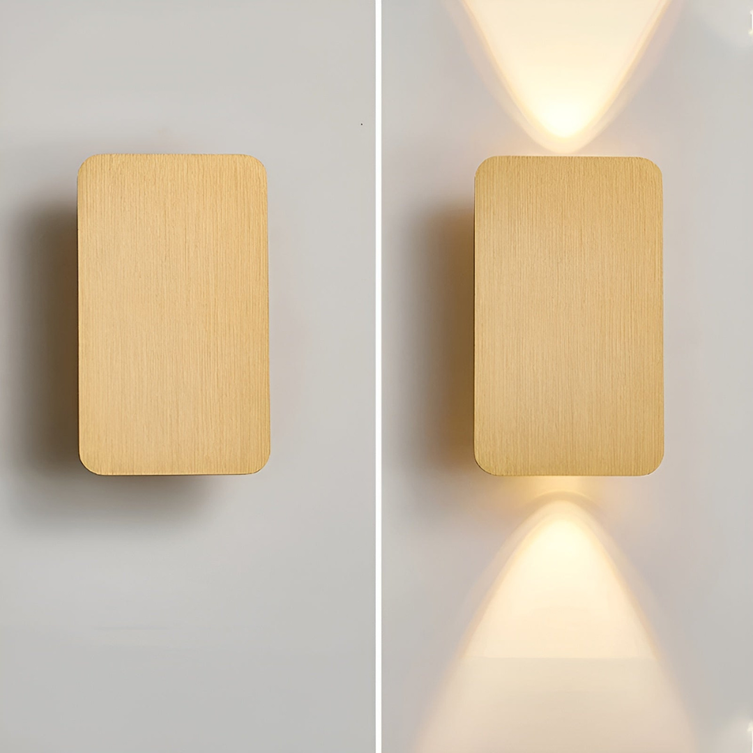 Up Down LED Wall Light Brushed Aluminium Warm Light For Home