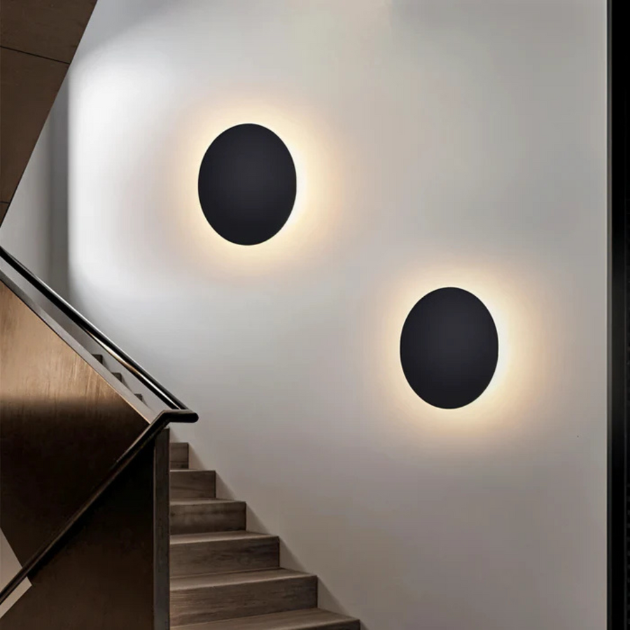 Round LED Wall Light – Warm White – Aluminium
