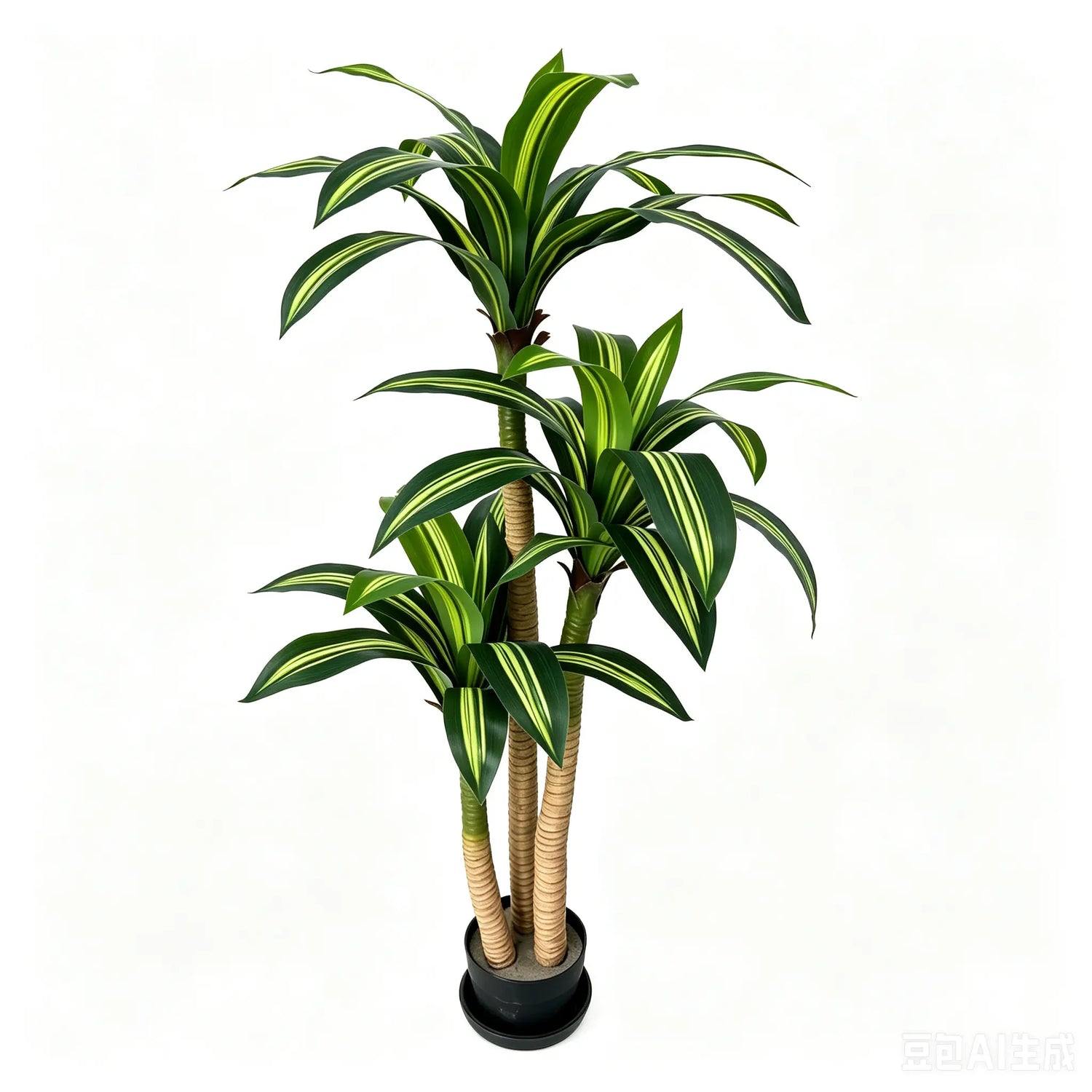 4/5/6FT Artificial Dracaena Tree (No Pot) - High Realism, Fade-Resistant, Natural Gradient Artificial Plant for Home Decor, Busy Lifestyles, Indoor/Outdoor Low-Maintenance Home Supplies Trending