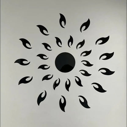 Acrylic Mirror Wall Sticker Sunflower Self-Adhesive, Soft Mirror Wall Decor, Home Decor for Bedroom, Living Room, Office, Easy to Apply and Remove