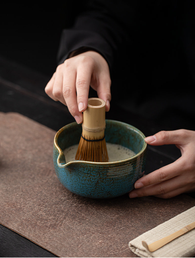 Japanese Matcha Set – Handmade Ceramic – 4-Piece Set