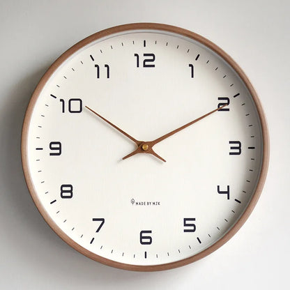 Wooden Wall Clock – Silent Movement – Minimalist Design