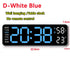 Digital Wall Clock Large LED Screen Temperature Humidity Display Electronic Alarm Clock Creative Home Decoration Remote Control