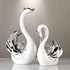 Swan-Design Ornament, Ceramic Ornaments, Decorative Ornaments, Creative Desktop Decoration, Modern Home Decor for Living Room Entrance TV Cabinet, Room Decor, Home Decor
