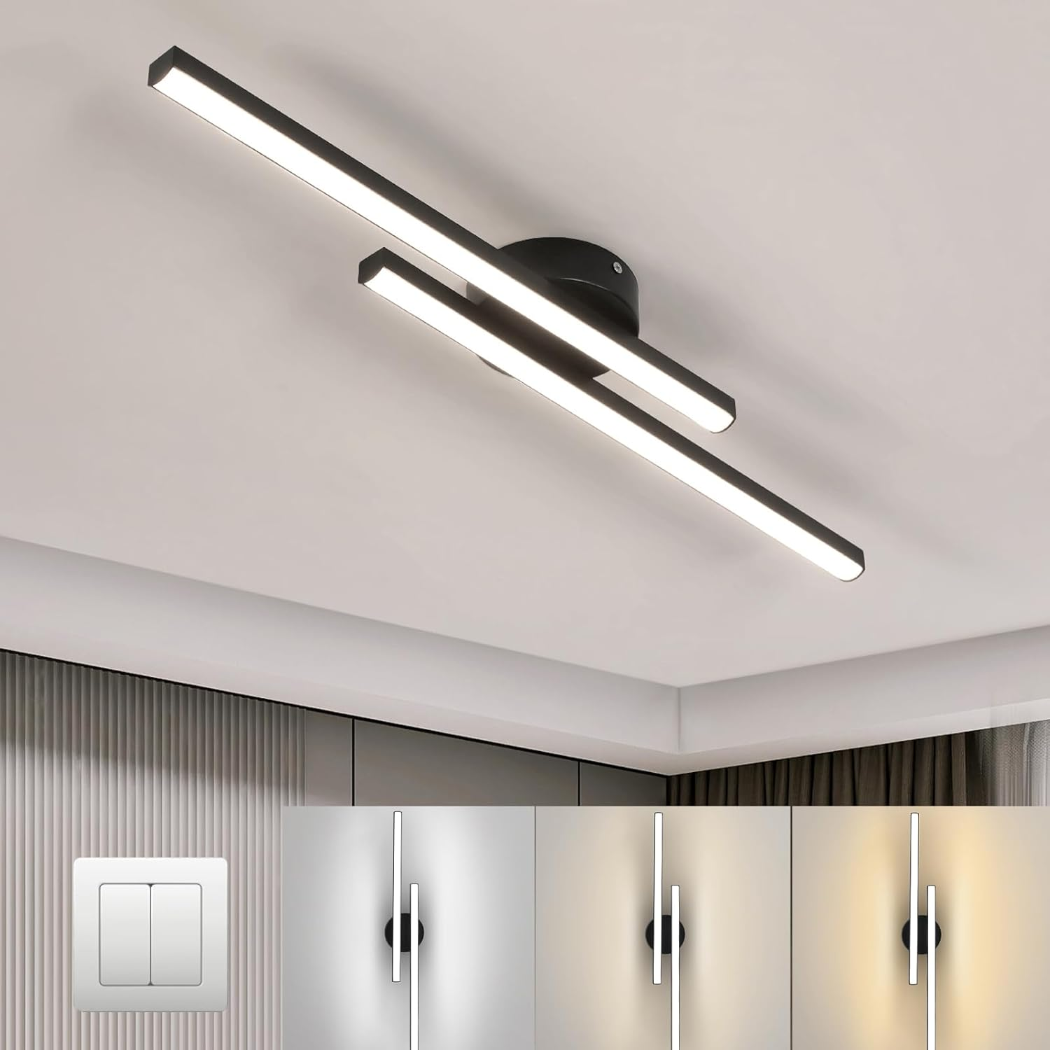 Linear LED Ceiling Light – Slim Design – Indoor Use