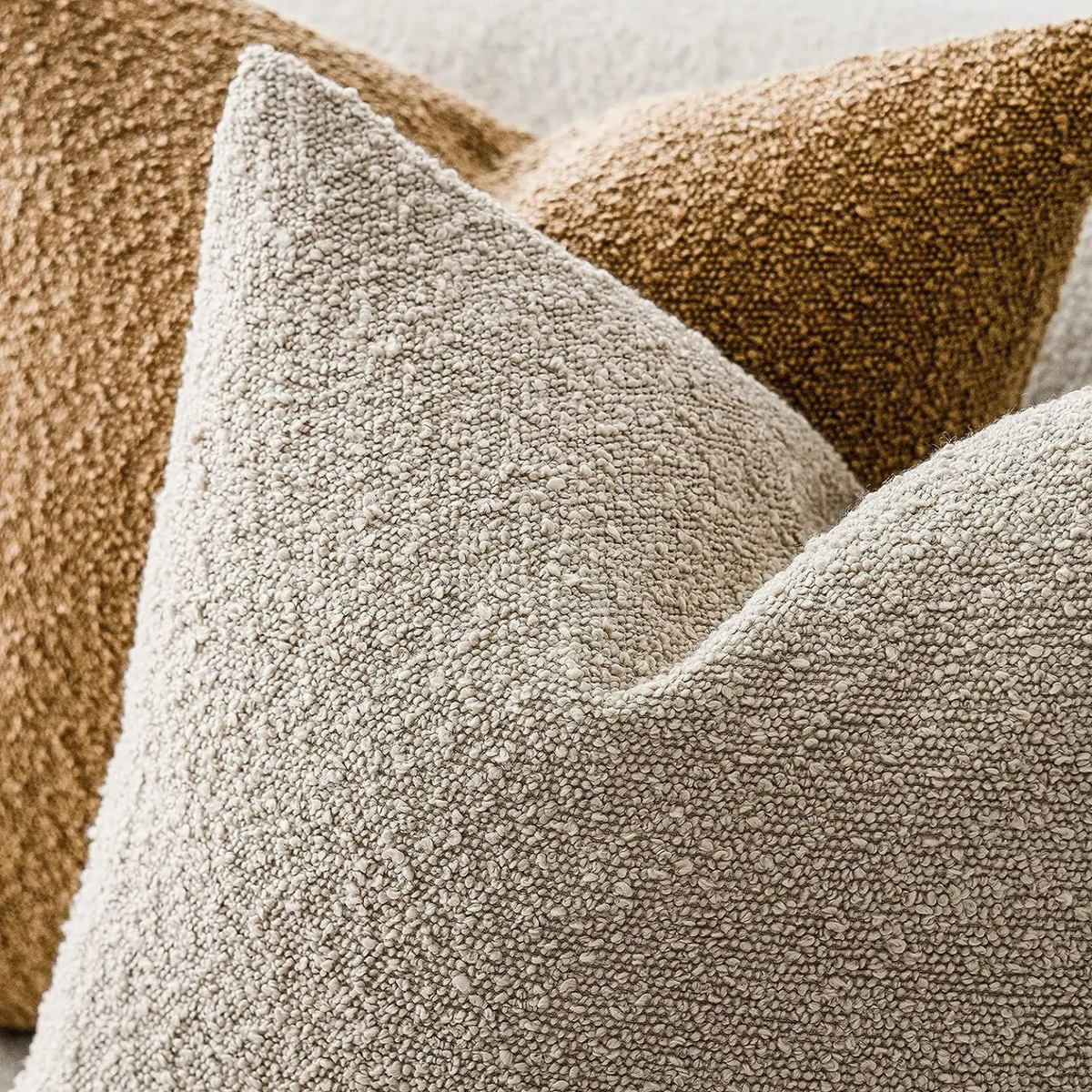 Bouclé Cushion Cover Soft Texture For Home
