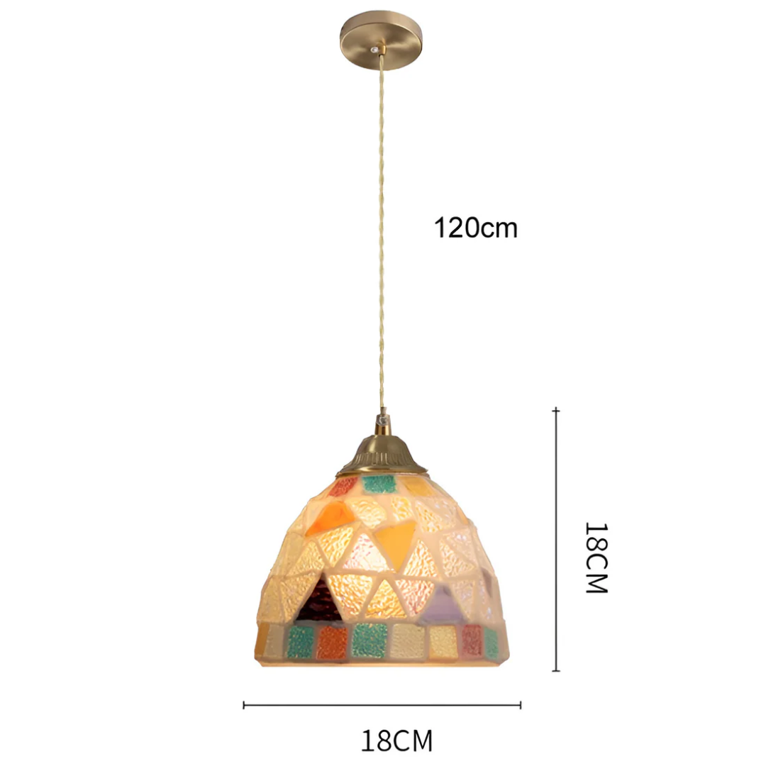 Retro Pendant Light Colourful Shell