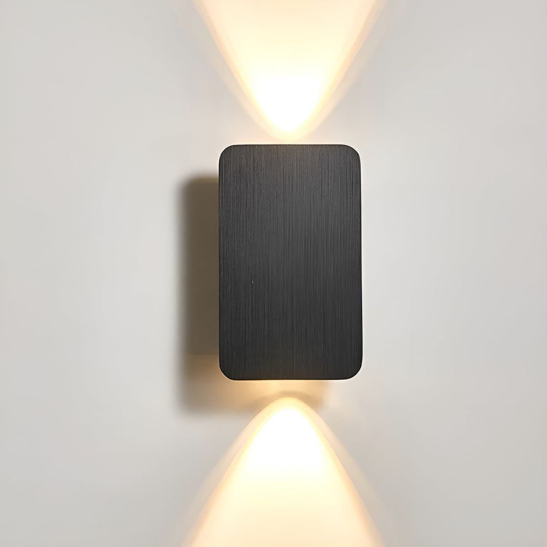 Up Down LED Wall Light Brushed Aluminium Warm Light For Home