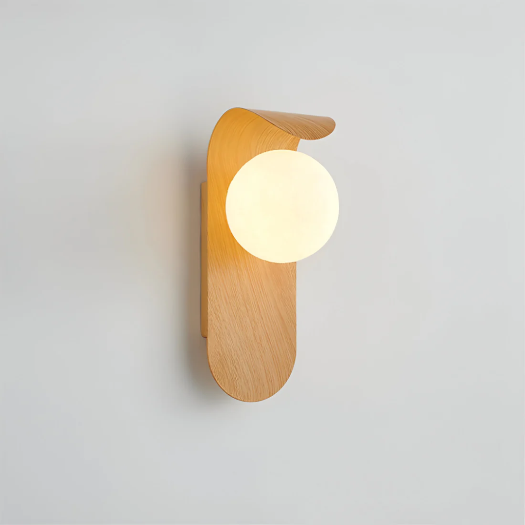 Scandinavian Wall Lamp – Wooden – G9 LED – Minimalist Indoor Light