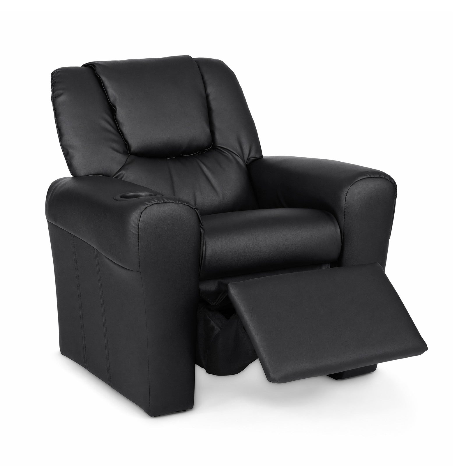 Keezi Kids Recliner Chair PU Leather Sofa Lounge Couch Children Armchair Black