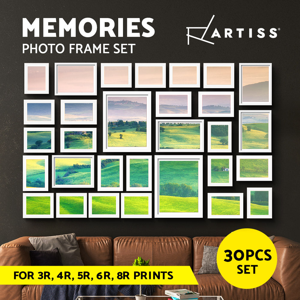 Artiss Photo Frames Set Picture Frame Family Wall Art White Black 3/11/26/30Pc