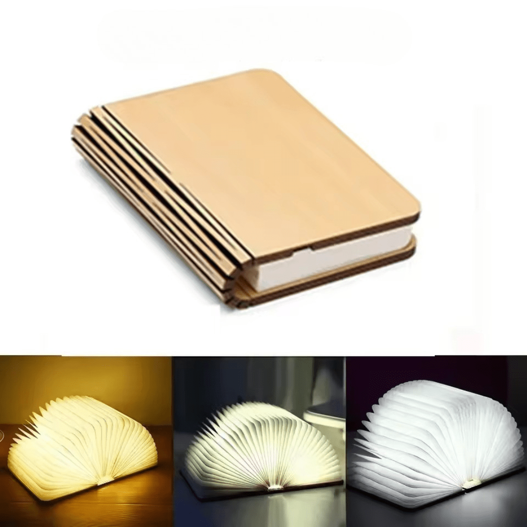 Foldable Book Lamp – 360° – Rechargeable – 3 Light Modes