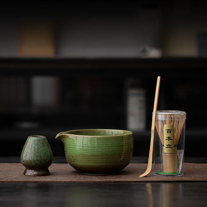 Japanese Matcha Set – Handmade Ceramic – 4-Piece Set