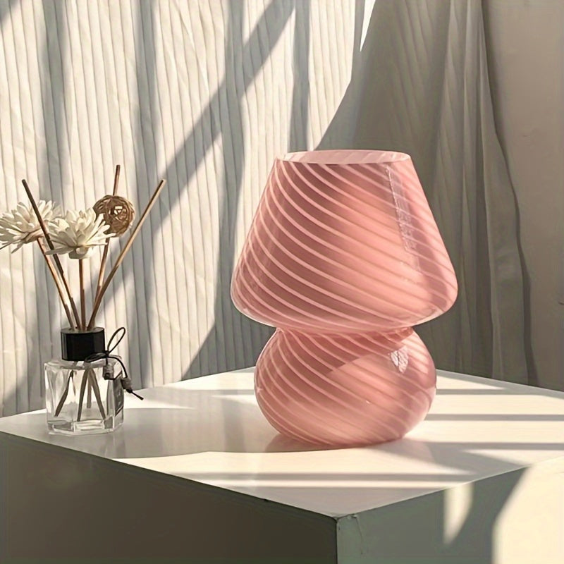 Glass Mushroom Lamp – USB Powered – Dimmable LED – Retro Design
