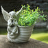 31CM European Courtyard Decor Angel Flowerpot Garden Landscape Decoration Statues Resin Decorative Garden Angels Figurines Decor