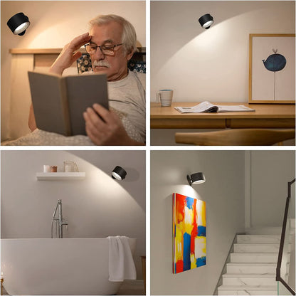 Wireless Wall Light – 360° Adjustable – USB Rechargeable