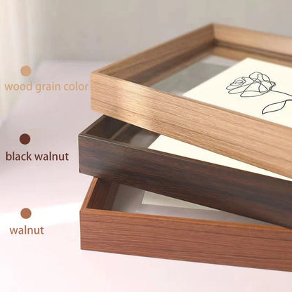 minimalist wooden poster frame