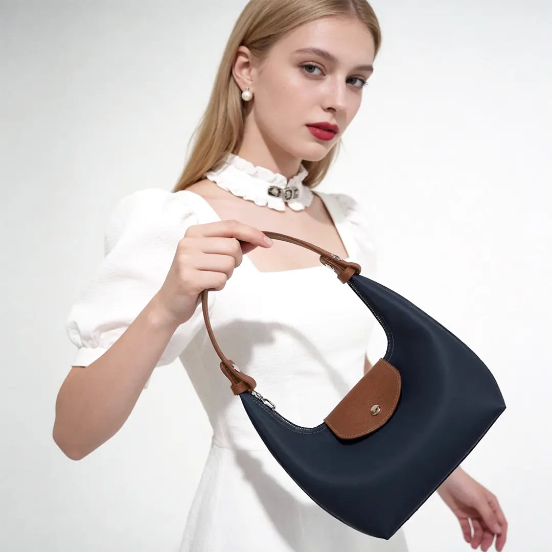 DURV Crossbody Bags for Women, Minimalist Crescent Nylon Shoulder Purse with Adjustable Strap, Lightweight Satchel for Casual Women'S Fashion, Adjustable Purse, Everyday Bag, Purse Shoulder Bag