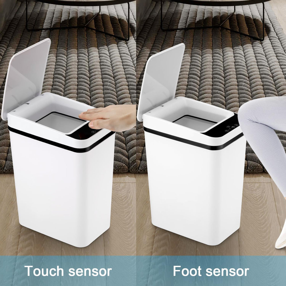 Automatic Trash Bin Motion Sensor 12L Touchless Smart Can