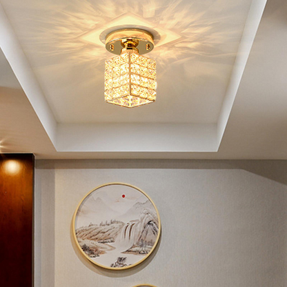 Crystal Ceiling Light Glass Fitting